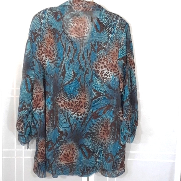 Animal print sheer tunic 22 - Picture 2 of 7